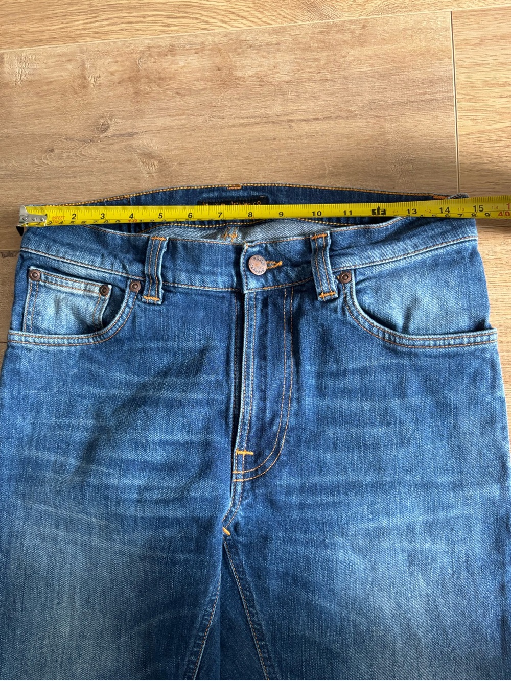 Nudie Jeans Lean Dean Blue Ridge Cotton Stretch Jeans W30 L32 - Picture 11 of 16